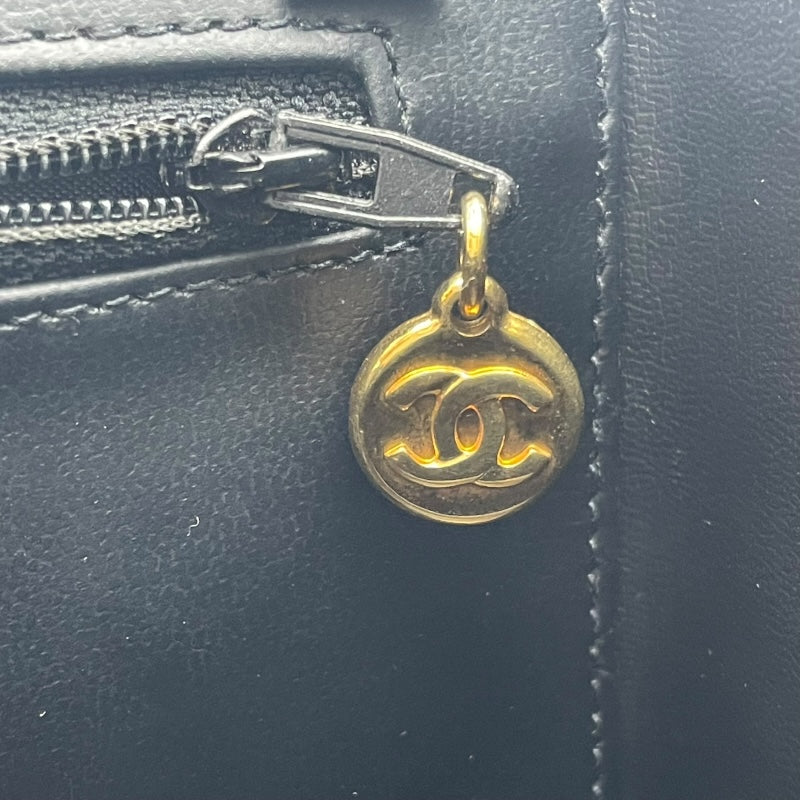 シャネル CHANEL 2WAY バニティバッグ A01999 ブラック GD金具 キャビア レディース ショルダーバッグ