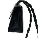 シャネル CHANEL ツイストショルダーバッグ 5番台 ブラック　GD金具 キャビア レディース ショルダーバッグ