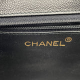 シャネル CHANEL ツイストショルダーバッグ 5番台 ブラック　GD金具 キャビア レディース ショルダーバッグ