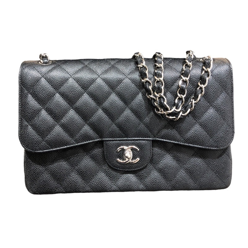 シャネル CHANEL マトラッセ30 A58600 ブラック/SV金具 キャビアスキン レディース ショルダーバッグ