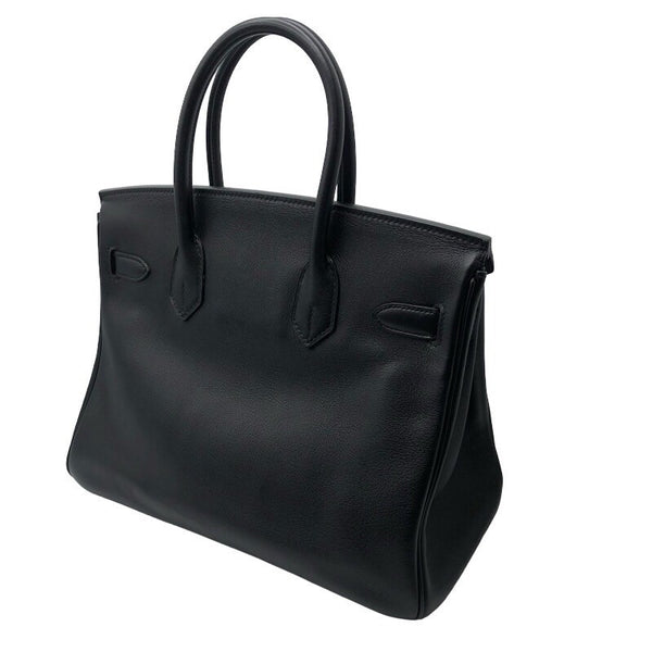 エルメス HERMES バーキン30 ブラック×SV金具 エヴァ―グレイン　□M刻 レディース ハンドバッグ