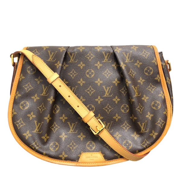ルイ・ヴィトン LOUIS VUITTON メニルモンタンMM M40473 ブラウン モノグラムキャンバス レディース ショルダーバッグ