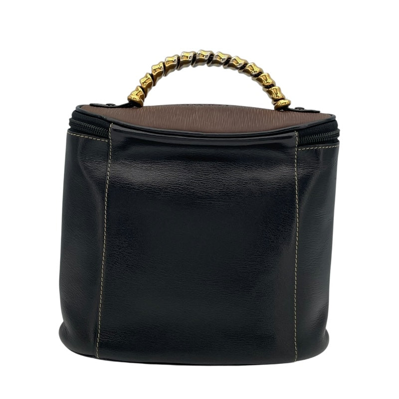 Loewe黒 レアなレザー バニティーバッグ LOEWE (ロエベ) バニティバッグ ブラック