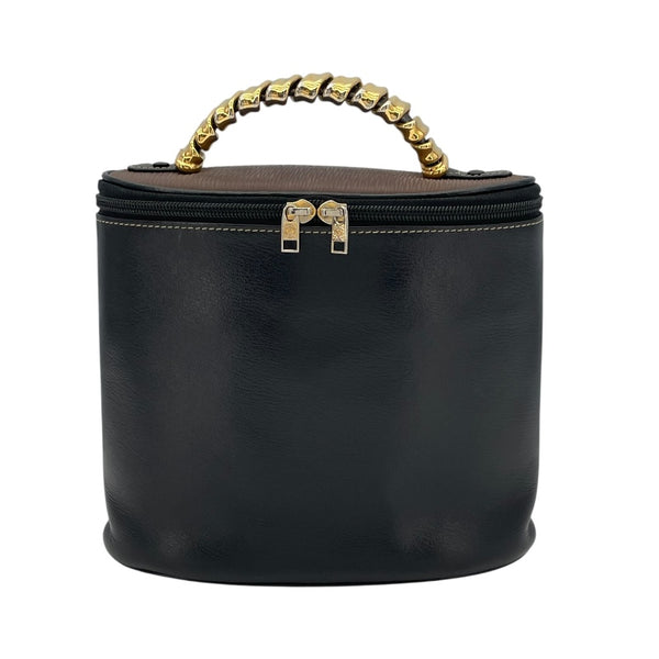 ロエベ LOEWE ベラスケス バニティ ブラック レザー レディース ハンドバッグ