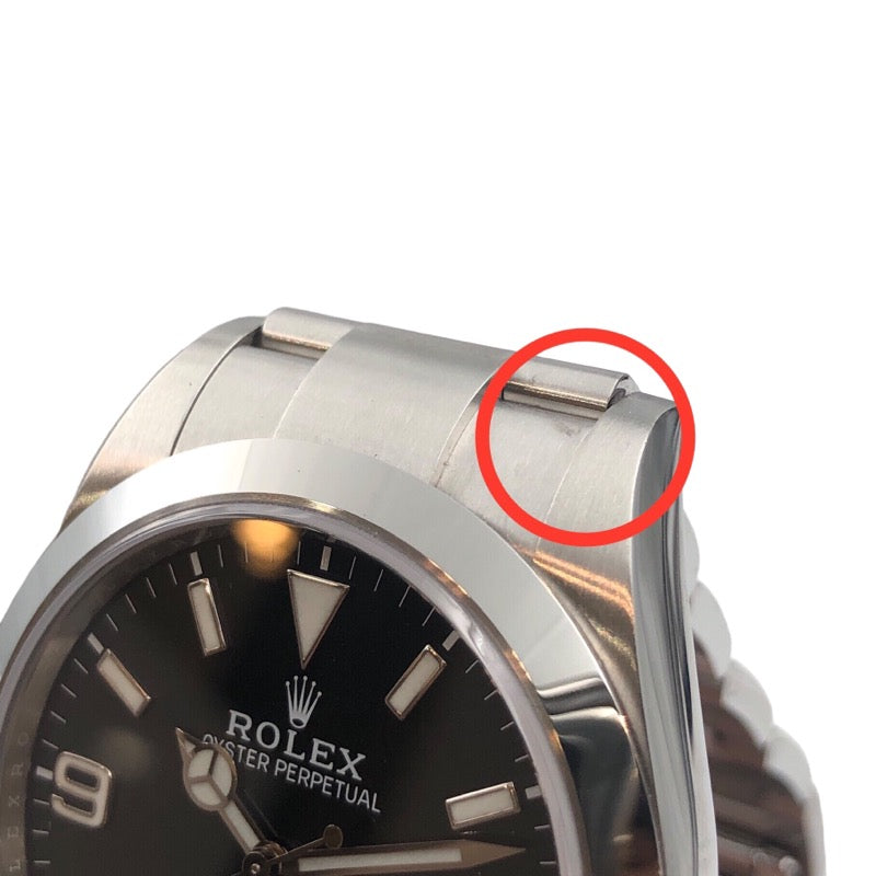 ロレックス ROLEX エクスプローラー1 214270 ブラック ステンレススチール メンズ 腕時計 | 中古ブランドリユースショップ  OKURA(おお蔵)