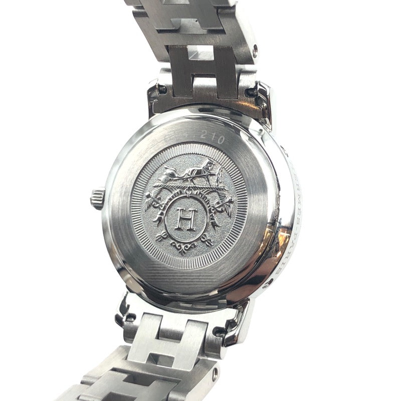 エルメス HERMES クリッパー CL4.210 ホワイト SS レディース 腕時計 