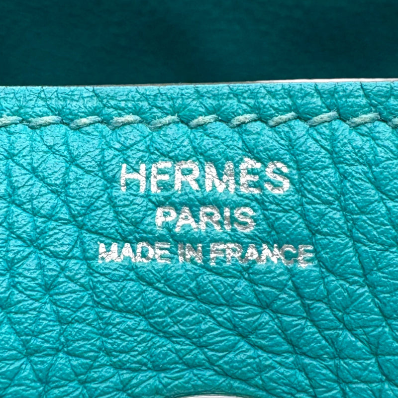 エルメス HERMES リンディ26 X刻印 ブルーパオン シルバー金具 トリヨンクレマンス レディース ショルダーバッグ