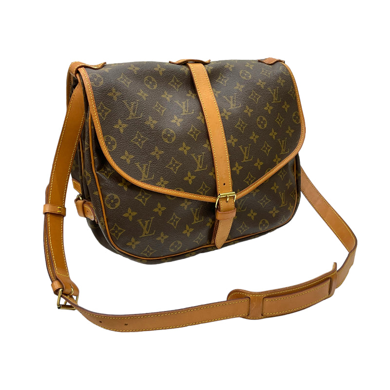 ルイ・ヴィトン LOUIS VUITTON ソミュール35 M42254 ブラウン モノグラム・キャンバス/レザー ユニセックス ショルダー |  中古ブランドリユースショップ OKURA(おお蔵)