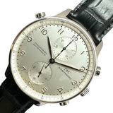 インターナショナルウォッチカンパニー IWC ポルトギーゼ クロノグラフ ラトラパンテ IW371202 ステンレススチール SS/社外ベルト/純正尾錠 手巻き メンズ 腕時計