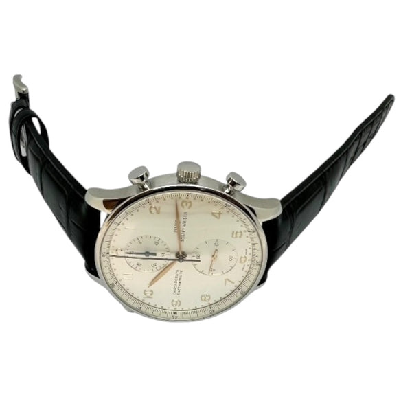 インターナショナルウォッチカンパニー IWC ポルトギーゼ クロノグラフ ラトラパンテ IW371202 ステンレススチール SS/社外ベルト/純正尾錠 手巻き メンズ 腕時計