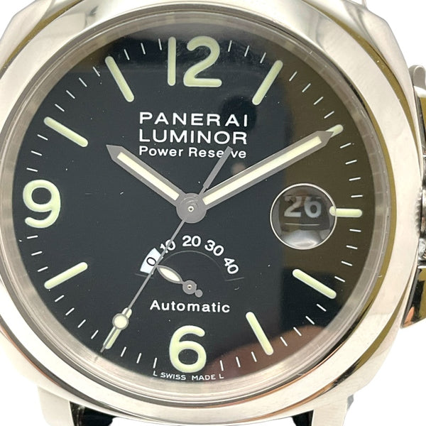 パネライ PANERAI ルミノール パワーリザーフ PAM00027 ブラック ステンレススチール メンズ 腕時計