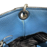 プラダ PRADA ショルダーバッグ スカイブルー レザー レディース ショルダーバッグ