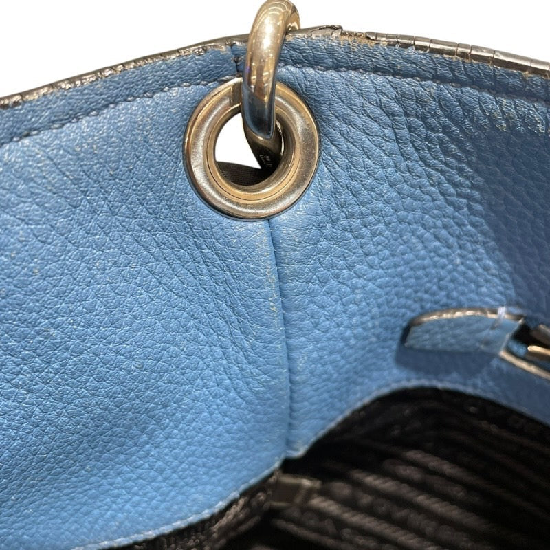 プラダ PRADA ショルダーバッグ スカイブルー レザー レディース ショルダーバッグ