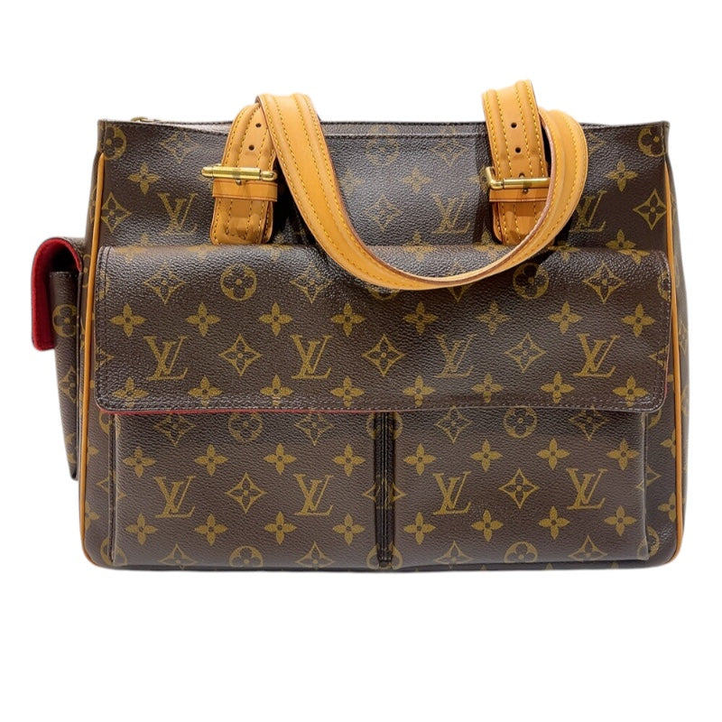 ルイ・ヴィトン LOUIS VUITTON ミュルティプリ・シテ M51162 ブラウン　ゴールド金具 モノグラム レディース ハンドバッグ