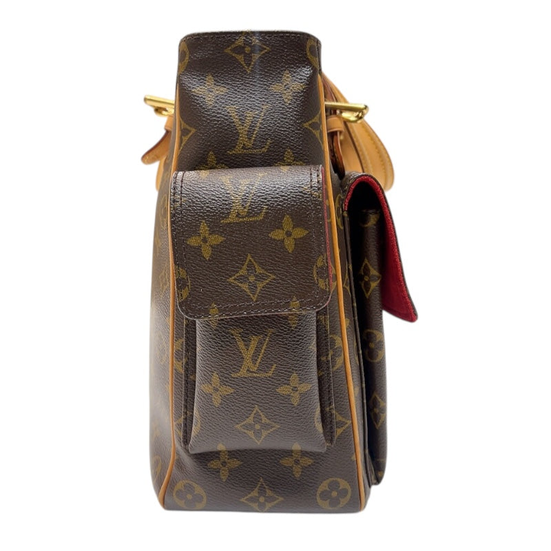 ルイ・ヴィトン LOUIS VUITTON ミュルティプリ・シテ M51162 ブラウン　ゴールド金具 モノグラム レディース ハンドバッグ