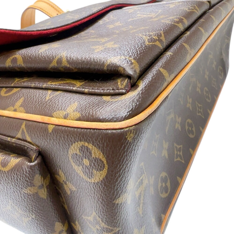 ルイ・ヴィトン LOUIS VUITTON ミュルティプリ・シテ M51162 ブラウン　ゴールド金具 モノグラム レディース ハンドバッグ