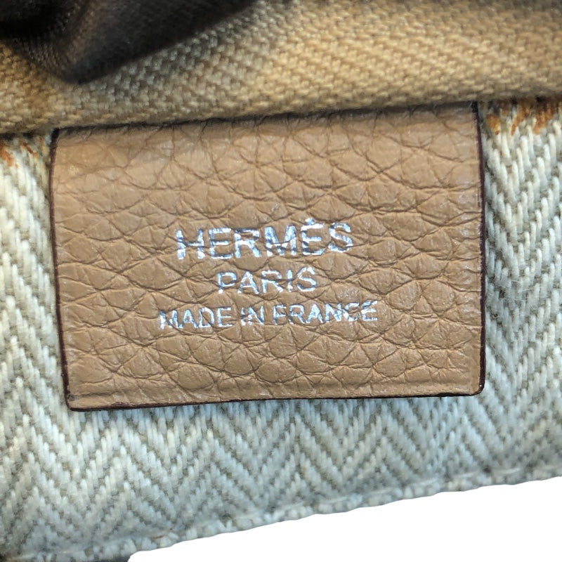 エルメス HERMES ガオ □L刻印 タバックキャメル トリヨン レディース ハンドバッグ