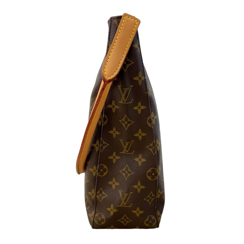 ルイ・ヴィトン LOUIS VUITTON ルーピングGM M51145 ブラウン ゴールド 