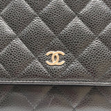 シャネル CHANEL マトラッセチェーンウォレット A33814 キャビアスキン レディース ウォレットチェーン