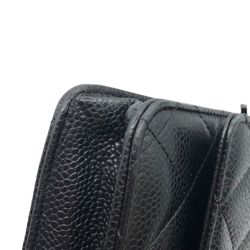 シャネル CHANEL マトラッセチェーンウォレット A33814 キャビアスキン レディース ウォレットチェーン
