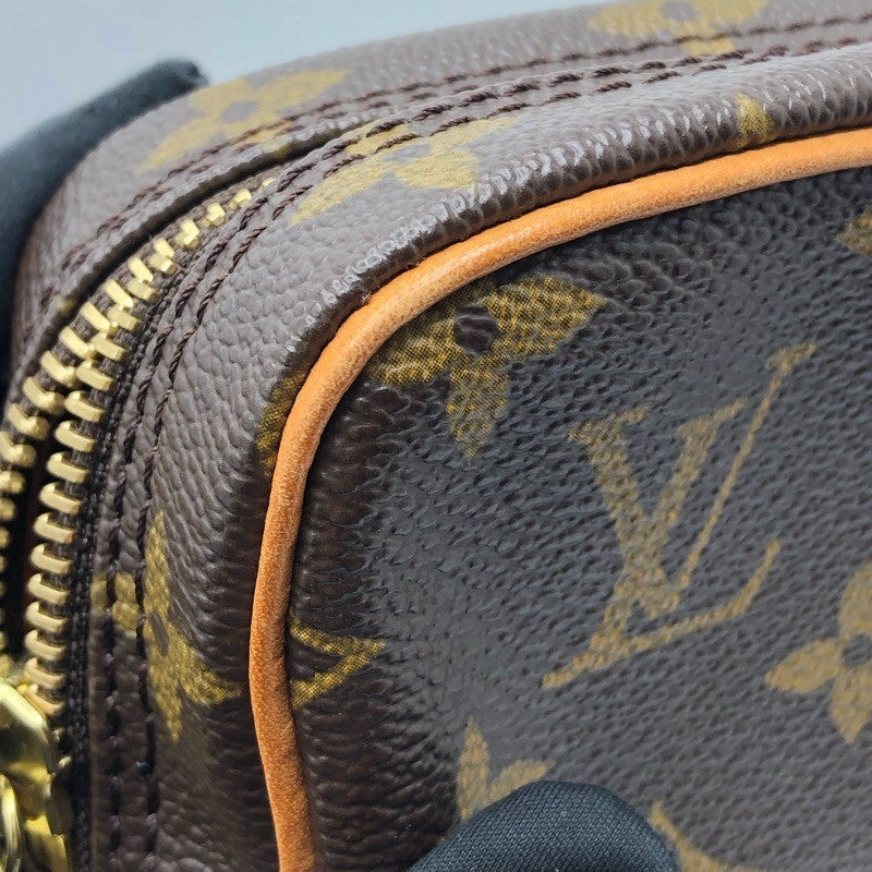 ルイ・ヴィトン LOUIS VUITTON グヌーブ M45266 ブラウン×GD金具 キャンバス レディース ショルダーバッグ