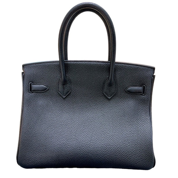 エルメス HERMES バーキン30 C刻 ブラック シルバー金具 トゴ レディース ハンドバッグ