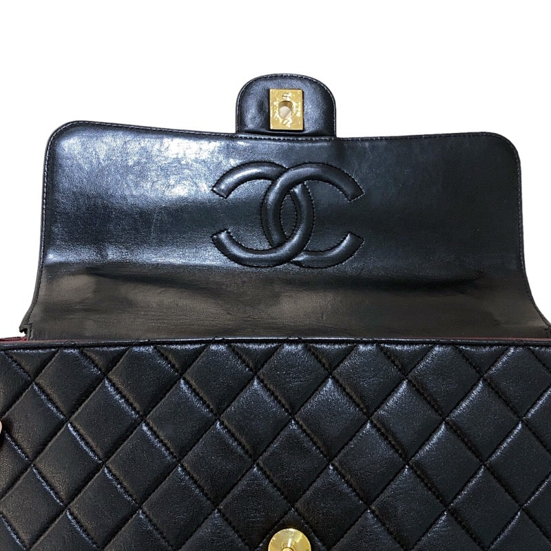 シャネル CHANEL 親子バッグ (親のみ) A04193 ブラック シルバー金具 ラムスキン レディース ハンドバッグ |  中古ブランドリユースショップ OKURA(おお蔵)