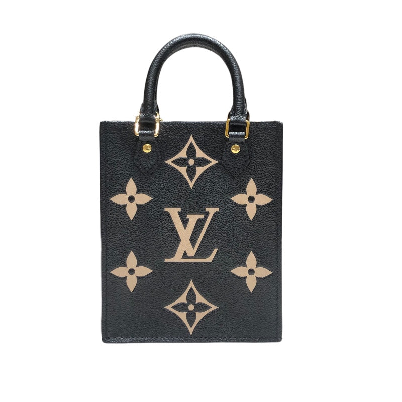 ルイ・ヴィトン LOUIS VUITTON プティット・サックプラ バイカラー M81416 ブラック/ベージュ モノグラムアンプラント モノグラムアンプラント レディース ショルダーバッグ