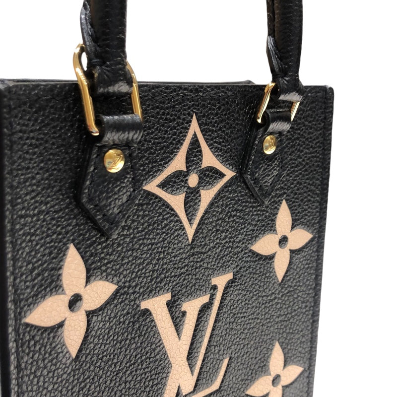 ルイ・ヴィトン LOUIS VUITTON プティット・サックプラ バイカラー M81416 ブラック/ベージュ モノグラムアンプラント モ |  中古ブランドリユースショップ OKURA(おお蔵)