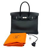 エルメス HERMES バーキン35 □I刻印 ブルーインディゴ シルバー金具 トゴ ユニセックス ハンドバッグ