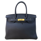 エルメス HERMES バーキン30 Z刻 ブラック/GD金具 トゴ レディース ハンドバッグ