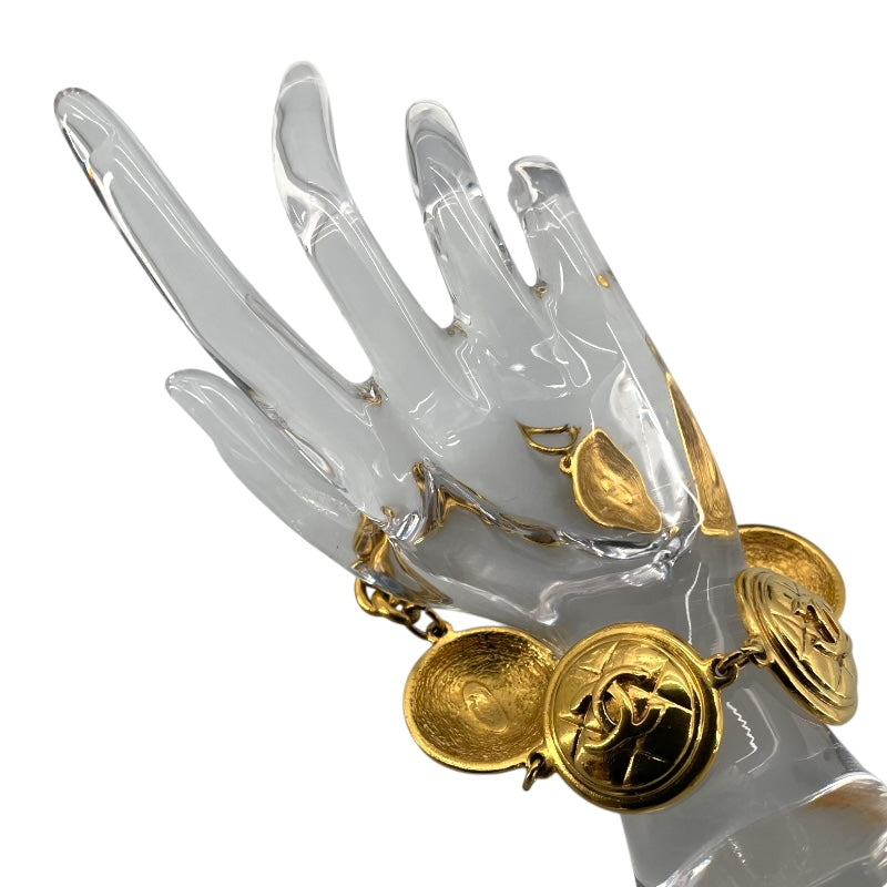 シャネル CHANEL ココマーク ラウンド ブレスレット ゴールド メタル/GD アクセサリー