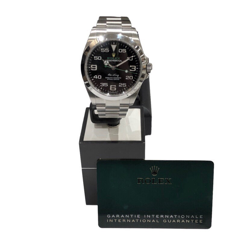 ロレックス ROLEX エアキング 126900 ブラック ステンレススチール メンズ 腕時計