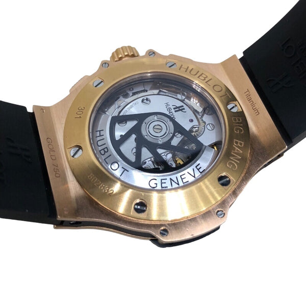 ウブロ HUBLOT ビッグバンエボリューション 301.PX.1180.RX ブラック K18ピンクゴールド チタン 自動巻き メンズ 腕時計