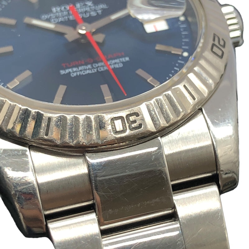 ロレックス ROLEX ターノグラフ 116264 ブルー K18WG/SS 自動巻き メンズ 腕時計