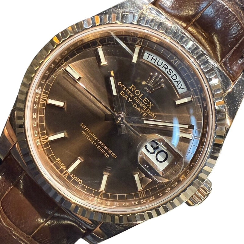 ロレックス ROLEX デイデイト36 118315 K18ピンクゴールド メンズ 腕時計
