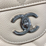 シャネル CHANEL デカマトラッセ30 A58600 ベージュ/SV金具 キャビアスキン レディース ショルダーバッグ