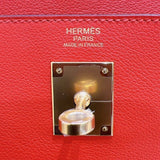 エルメス HERMES ケリー32 内縫い ヴェルソ Ｃ刻印 ルージュトマト・ルージュアッシュ・ゴールド金具 レディース ハンドバッグ