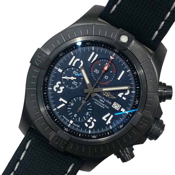 ブライトリング BREITLING チタン　アベンジャー　クロノグラフ 48 ナイト　ミッション V13375101C1X2 チタン 自動巻き メンズ 腕時計