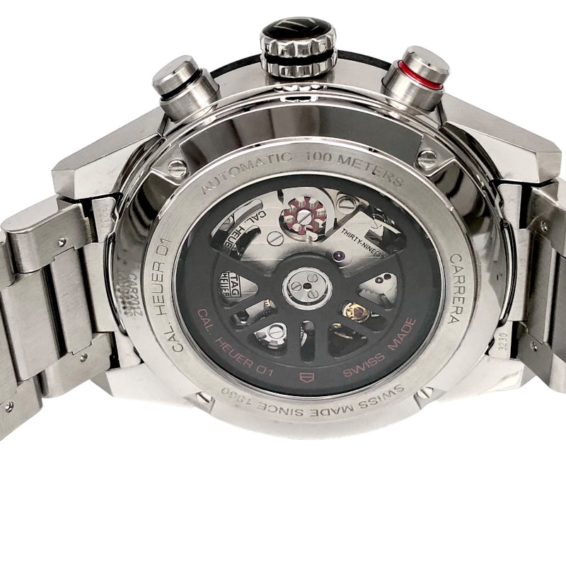 タグ・ホイヤー TAG HEUER カレラ キャリバー ホイヤー01 クロノグラフ CAR201Z 黒文字盤 ステンレス/セラミック メンズ 腕時計