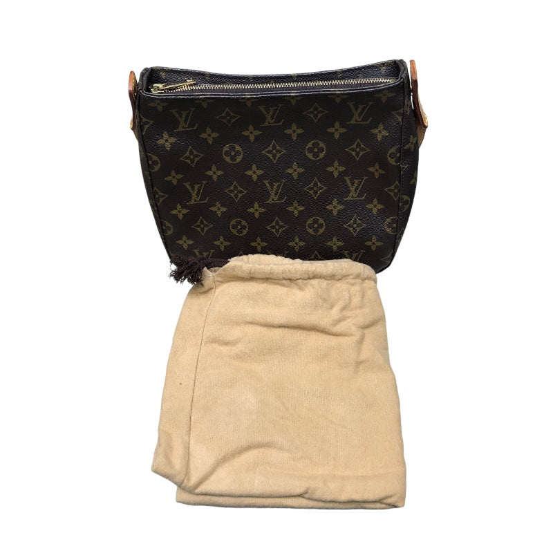 ルイ・ヴィトン LOUIS VUITTON ルーピングMM M51146 ブラウン PVC レディース ショルダーバッグ