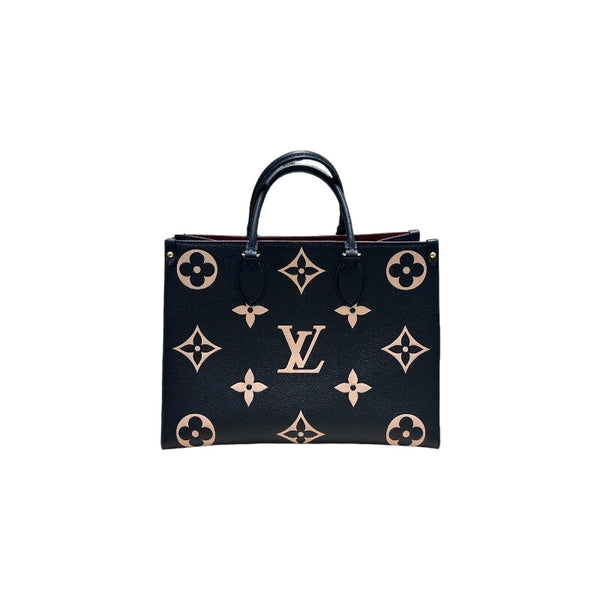 ルイ・ヴィトン LOUIS VUITTON オンザゴーMM　 M45495 バイカラー カーフレザ レディース ハンドバッグ