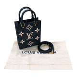 ルイ・ヴィトン LOUIS VUITTON プティット・サックプラ M81416 ブラック/ベージュ モノグラムアンプラント レディース ショルダーバッグ