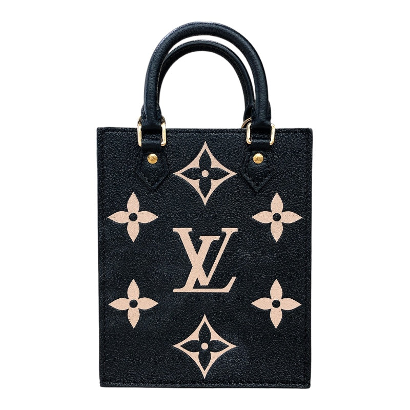 ルイ・ヴィトン LOUIS VUITTON プティット・サックプラ M81416 ブラック/ベージュ モノグラムアンプラント レディース ショルダーバッグ