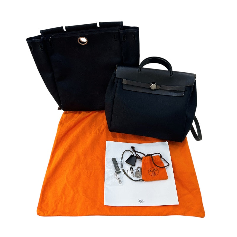 エルメス HERMES エールバックアドＰＭ 刻印不鮮明 ブラック/シルバー金具 トワルアッシュ ユニセックス リュック・デイパック |  中古ブランドリユースショップ OKURA(おお蔵)