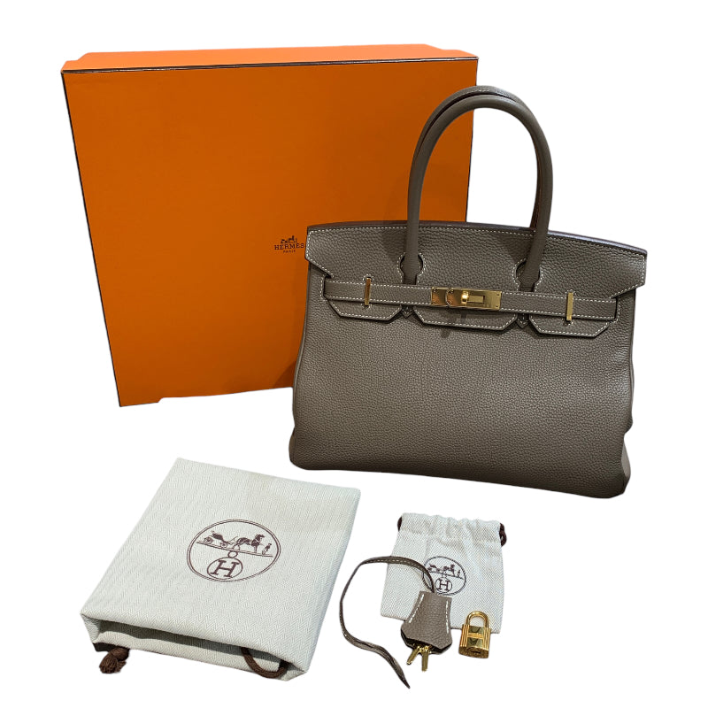 エルメス HERMES バーキン30 A刻印 エトゥープ/GD金具 トゴ レディース ハンドバッグ | 中古ブランドリユースショップ  OKURA(おお蔵)