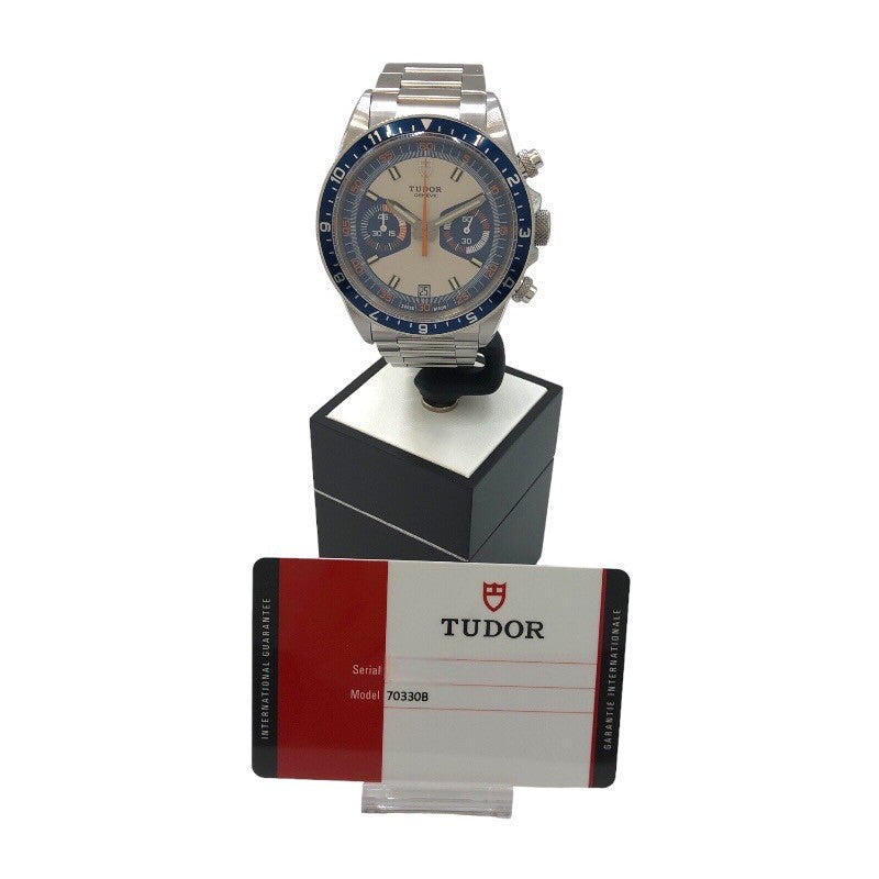 チューダー/チュードル TUDOR ヘリテージ クロノグラフ オパライン 70330B ブルー/グレー SS 自動巻き メンズ 腕時計