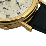 ブレゲ Breguet クラシック GMT アラーム 35707BA/12/9V6 シルバー  K18YG/革ベルト メンズ 腕時計