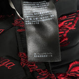 バレンシアガ BALENCIAGA ロゴ総柄 ロングパンツ 659026 36 ブラック×レッド レーヨン/ポリエステル ユニセックス パンツ