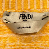 フェンディ FENDI FF総柄ニットスカート FZQ637 イエロー レーヨン レーヨン レディース スカート